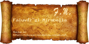 Faluvégi Mirabella névjegykártya